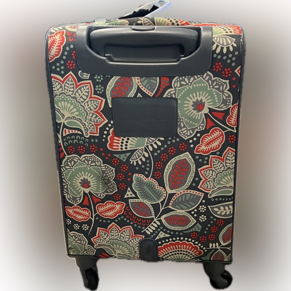 Vera Bradley carry-on rolling soft side luggage in Nomadic Floral - Picture 2 of 7